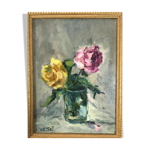 Tableau huile sur toile Les roses