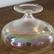 Old iridescent glass cup