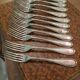 Lot forks silver metal