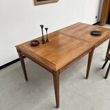 Petite table de ferme ancienne en chêne à 6 pieds