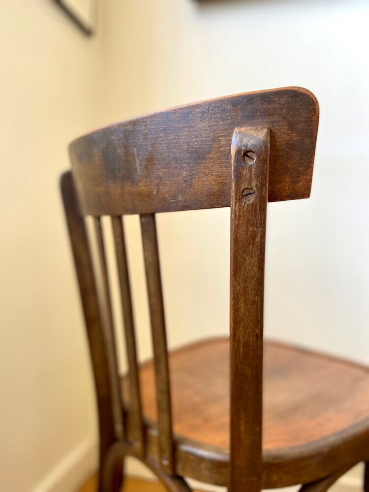 2 Baumann bistro chairs in dark wood