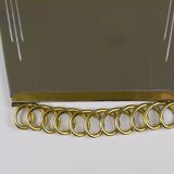Josef Frank Attr. Mid-Century Brass Loop Wall Mirror, Austria, 1950s