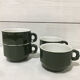 Green coffee cups