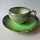 Keraluc Quimper France coffee service, 4 cups