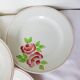 5 assiettes plates modèle Rose Mai