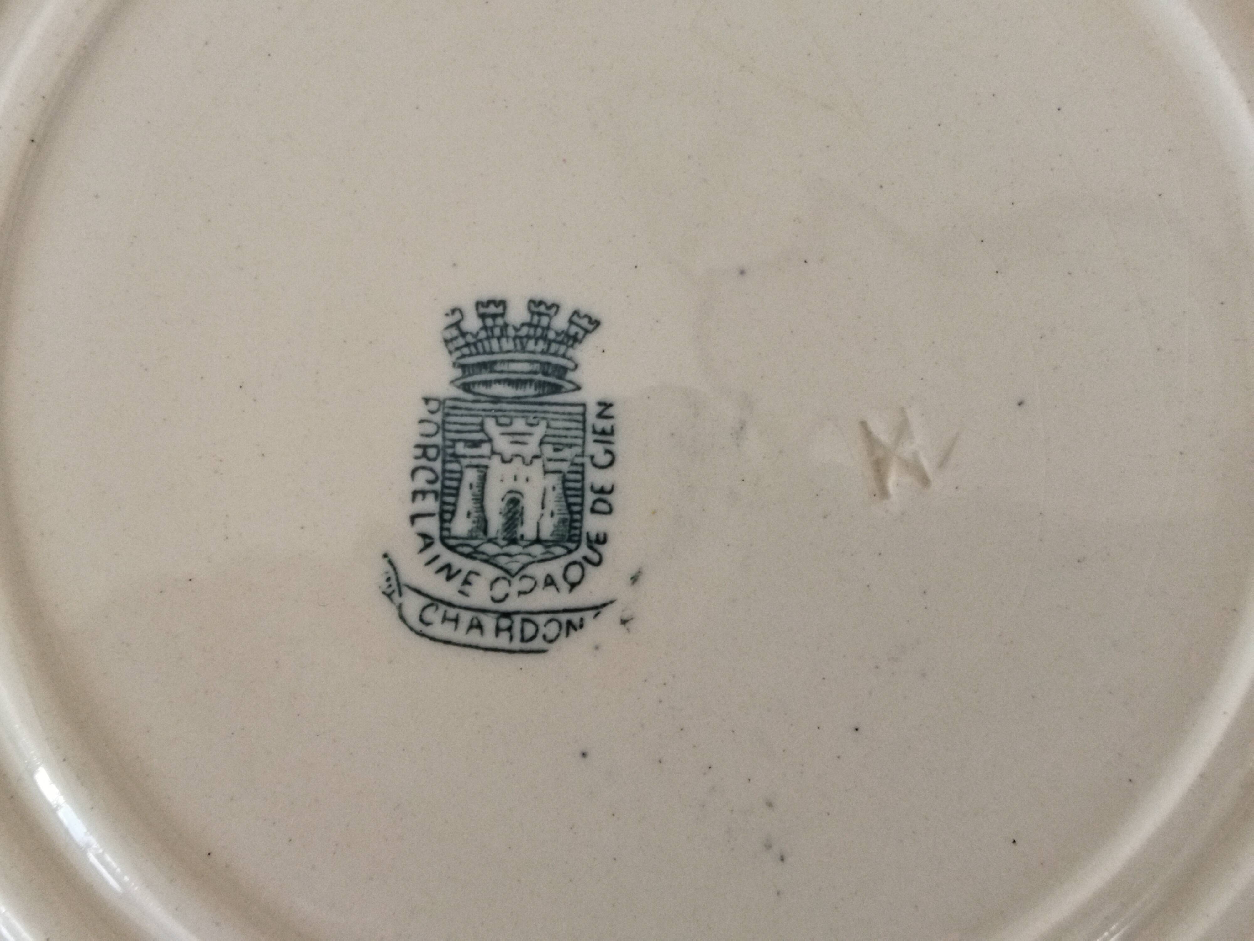 Gien “Thistle” flat plate