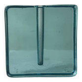 single flower vase / square sculpture in Murano glass, Italy 1970