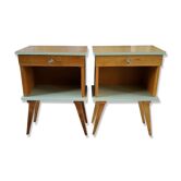 Pair of bedside tables 50s