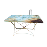 Table de jardin pliante vintage rectangulaire