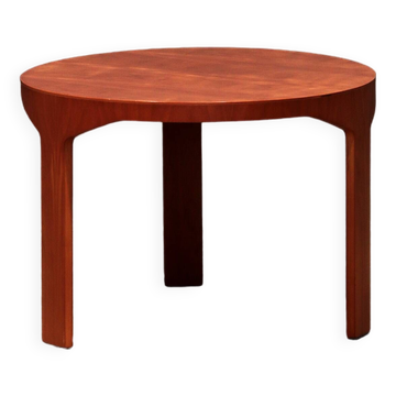 Wooden side table with vintage 70s