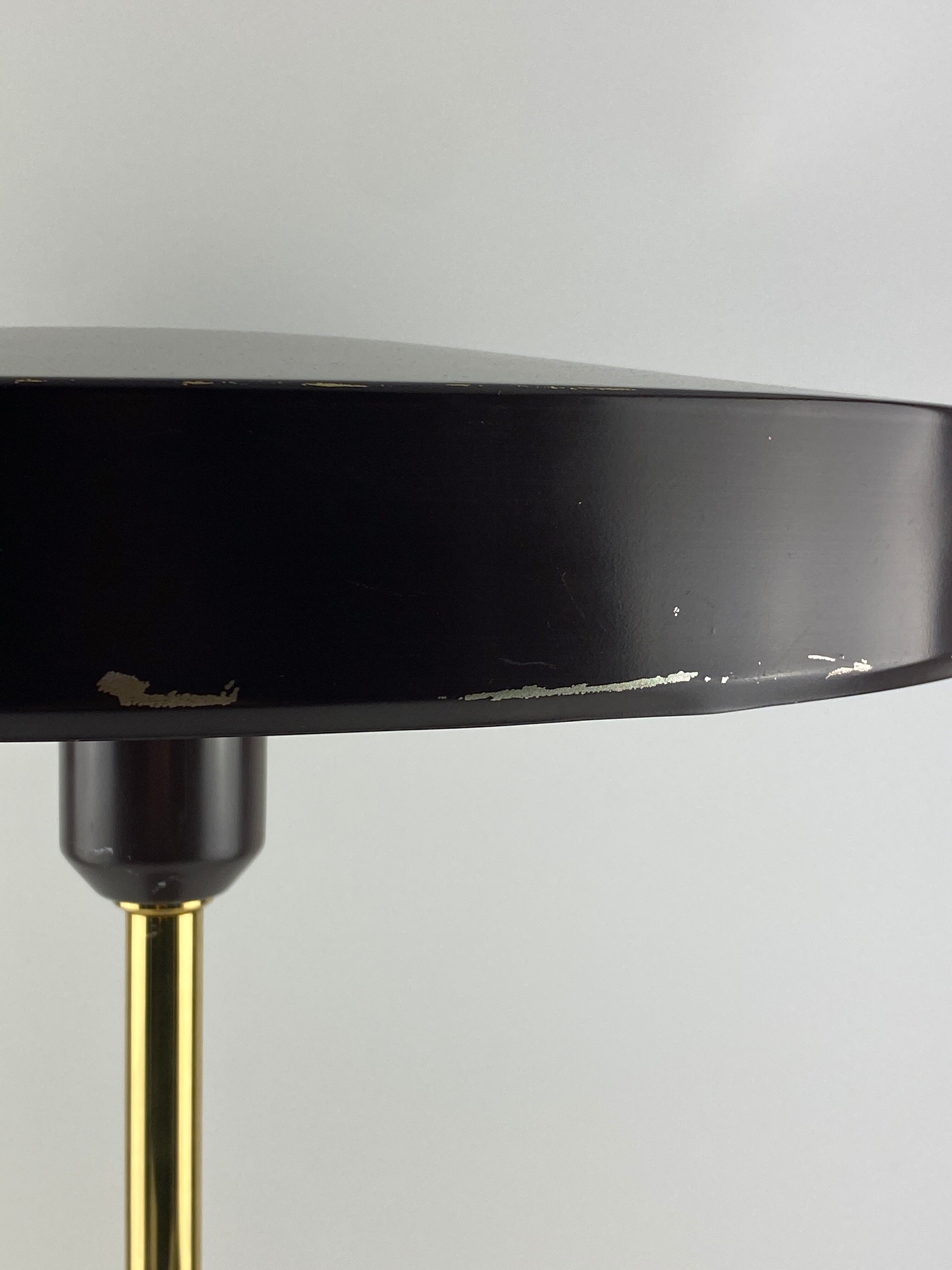 Lampe de table marron et or Timor 69 by Louis Kalff pour Philips