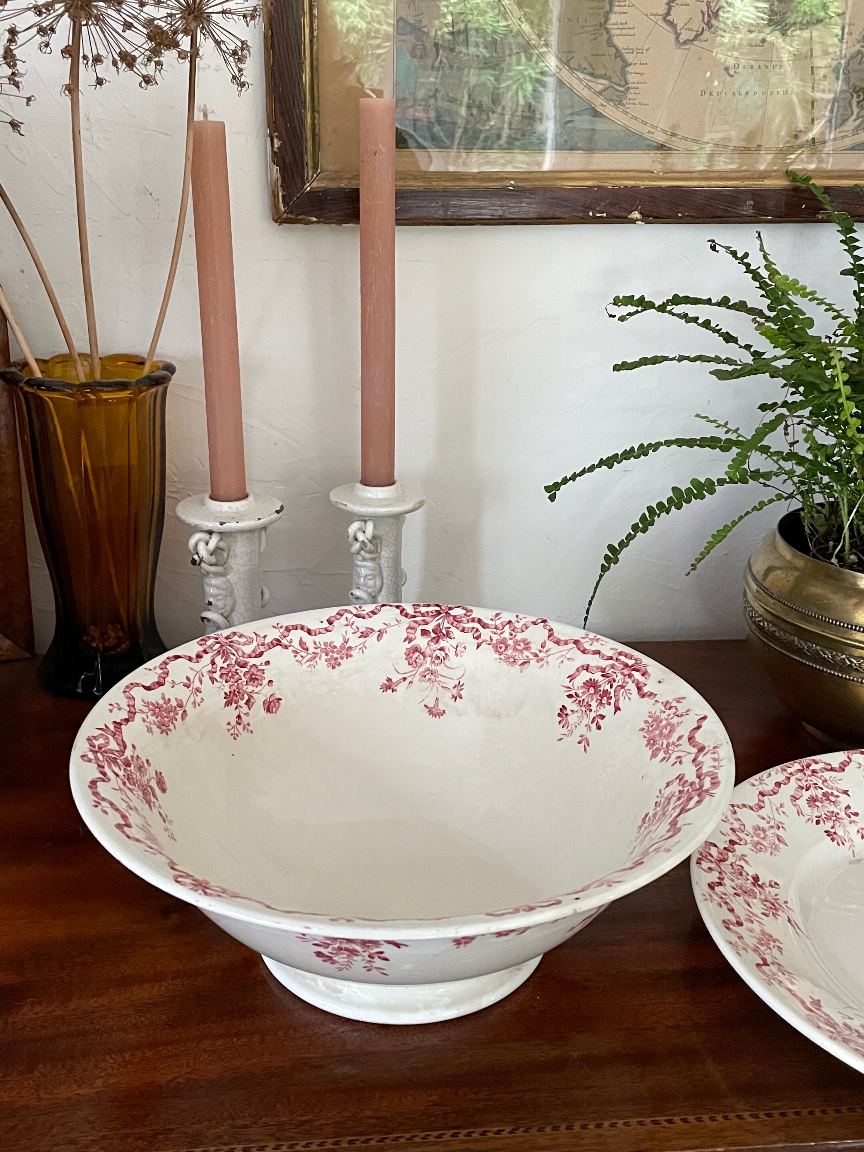 Two ceramic dishes from Longwy