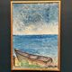 Original Oil on Swedish Panel - "Red Oak at Råå" by Stig Allan - Signed - Dated 1983 - Framed - 53 × 38 cm (20.9" × 15")