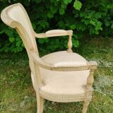 Pair of vintage antique Directoire style armchairs