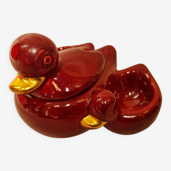 Salerons duck earthenware St Clément from 1950