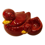 Salerons duck earthenware St Clément from 1950