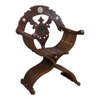 Syrian walnut armchair – late 19th century