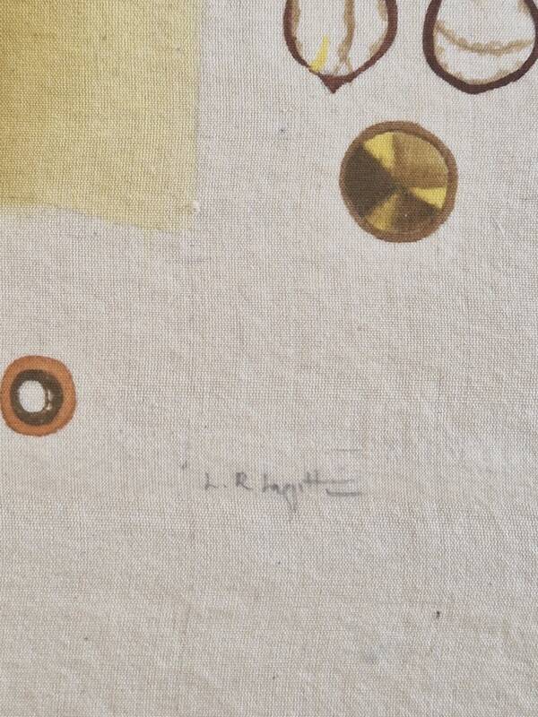 La Roche Laffitte (Born in 1943) - Watercolour drawing on silk - Palm tree