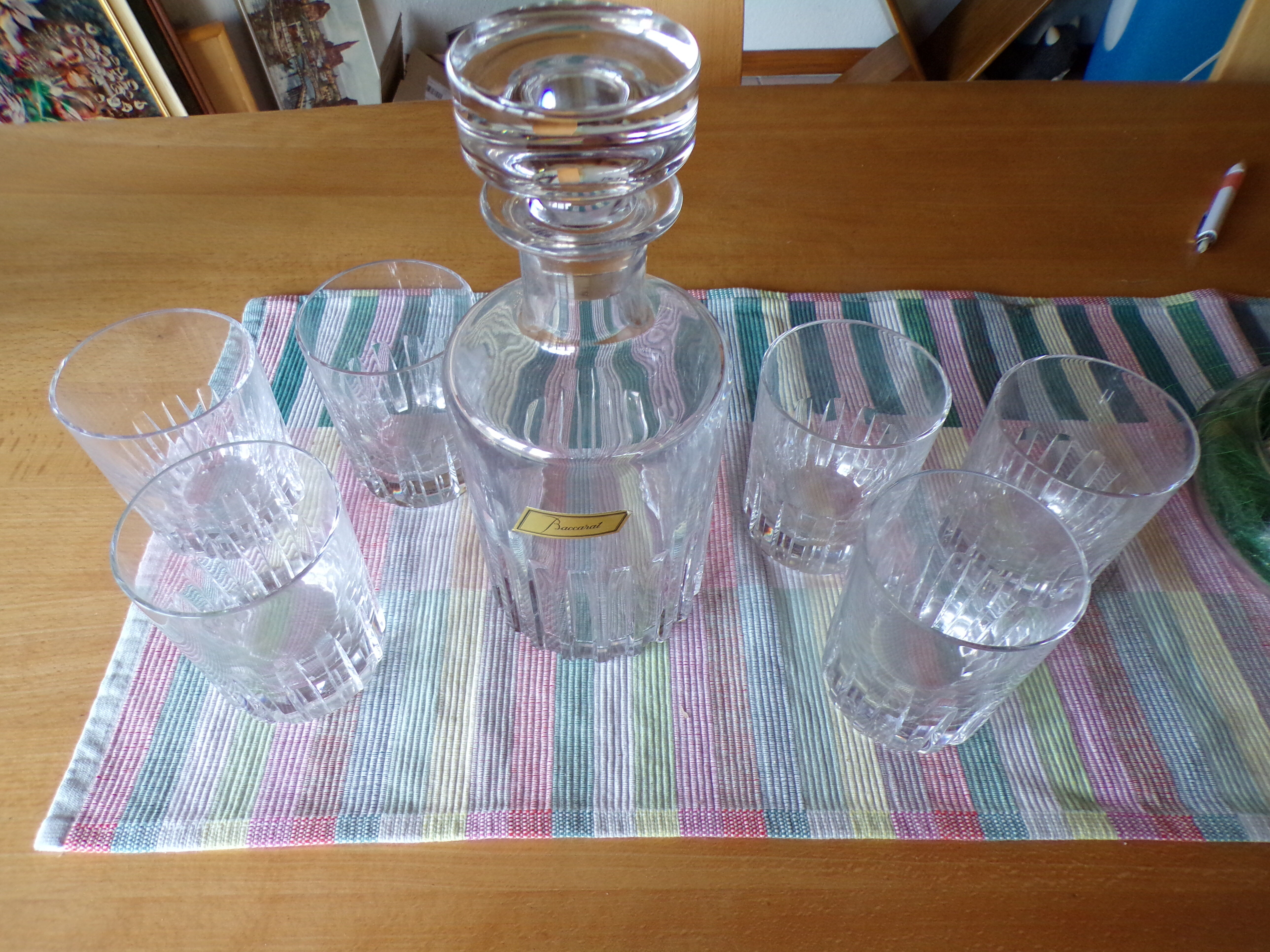 Crystal Baccarat whisky service