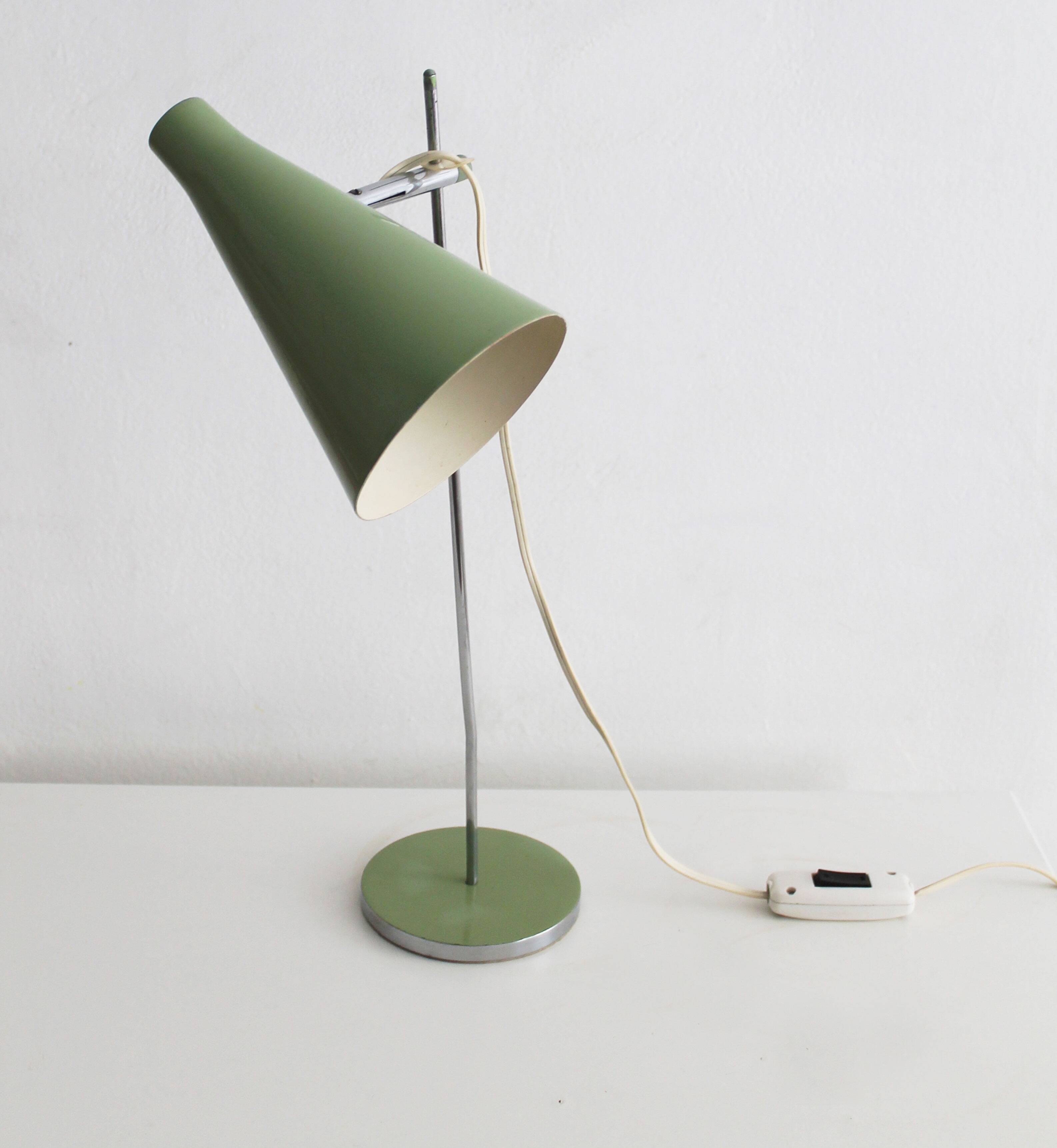 Lampe de table moderne du milieu du siècle des années 1960 par Josef Hurka pour Lidokov