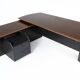 Large Artona Desk by Afra & Tobia Scarpa for Maxalto, 1970s
