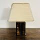 Vintage table lamp in smoked Plexiglas and metal - 1970s design