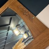 Oak mirror