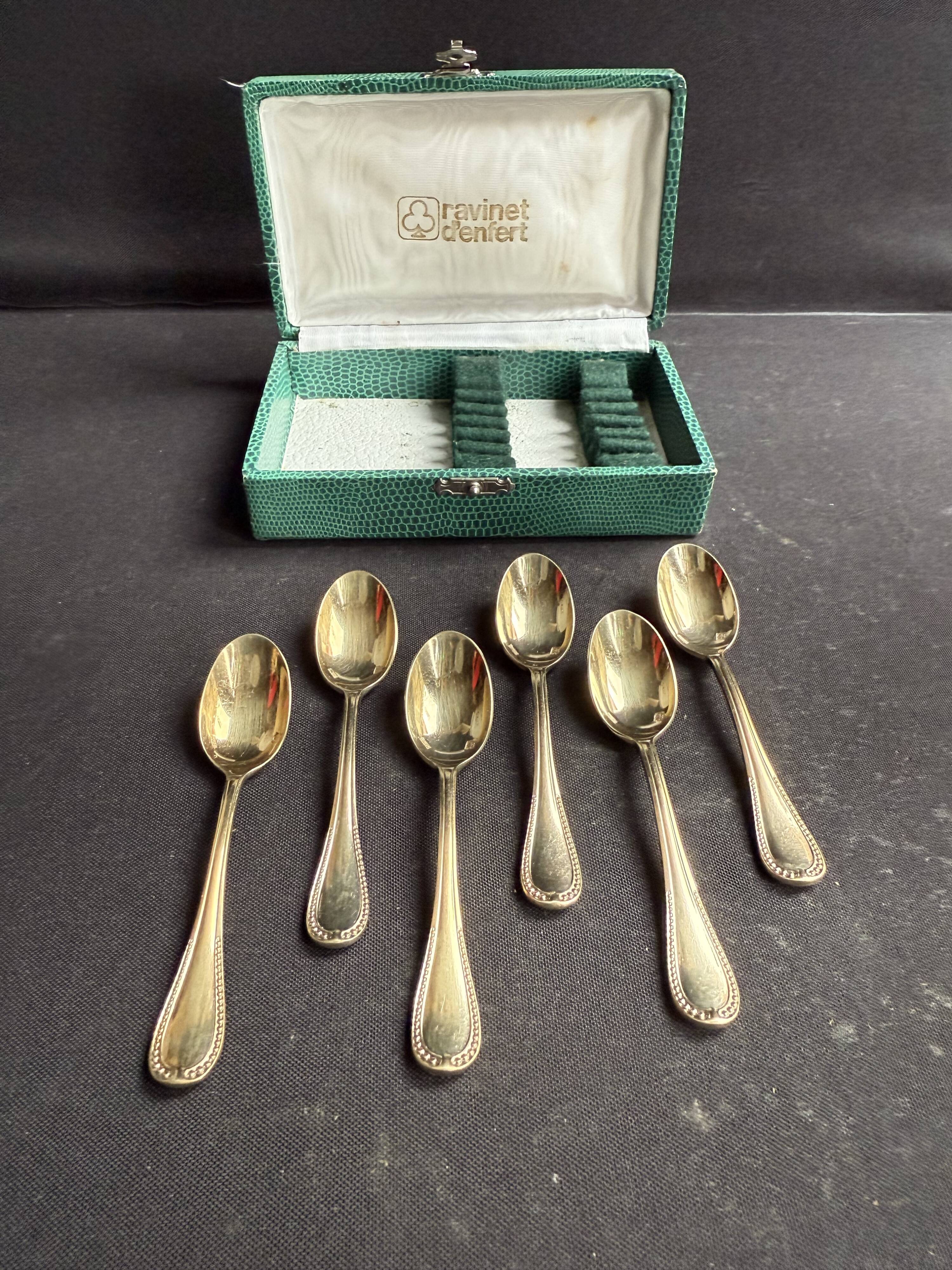 6 Golden Mocha Spoons – Ravinet d'Enfer