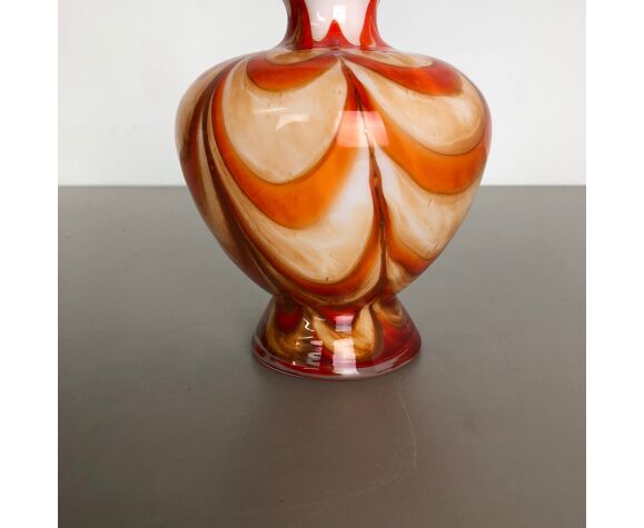 Multicolor vintage Pop Art opaline Florence vase, Italy, 1970s | Selency