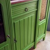 Art Deco Gin Buffet, painted in Farrow and Ball with a William Morris-inspired interior
