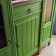 Art Deco Gin Buffet, painted in Farrow and Ball with a William Morris-inspired interior