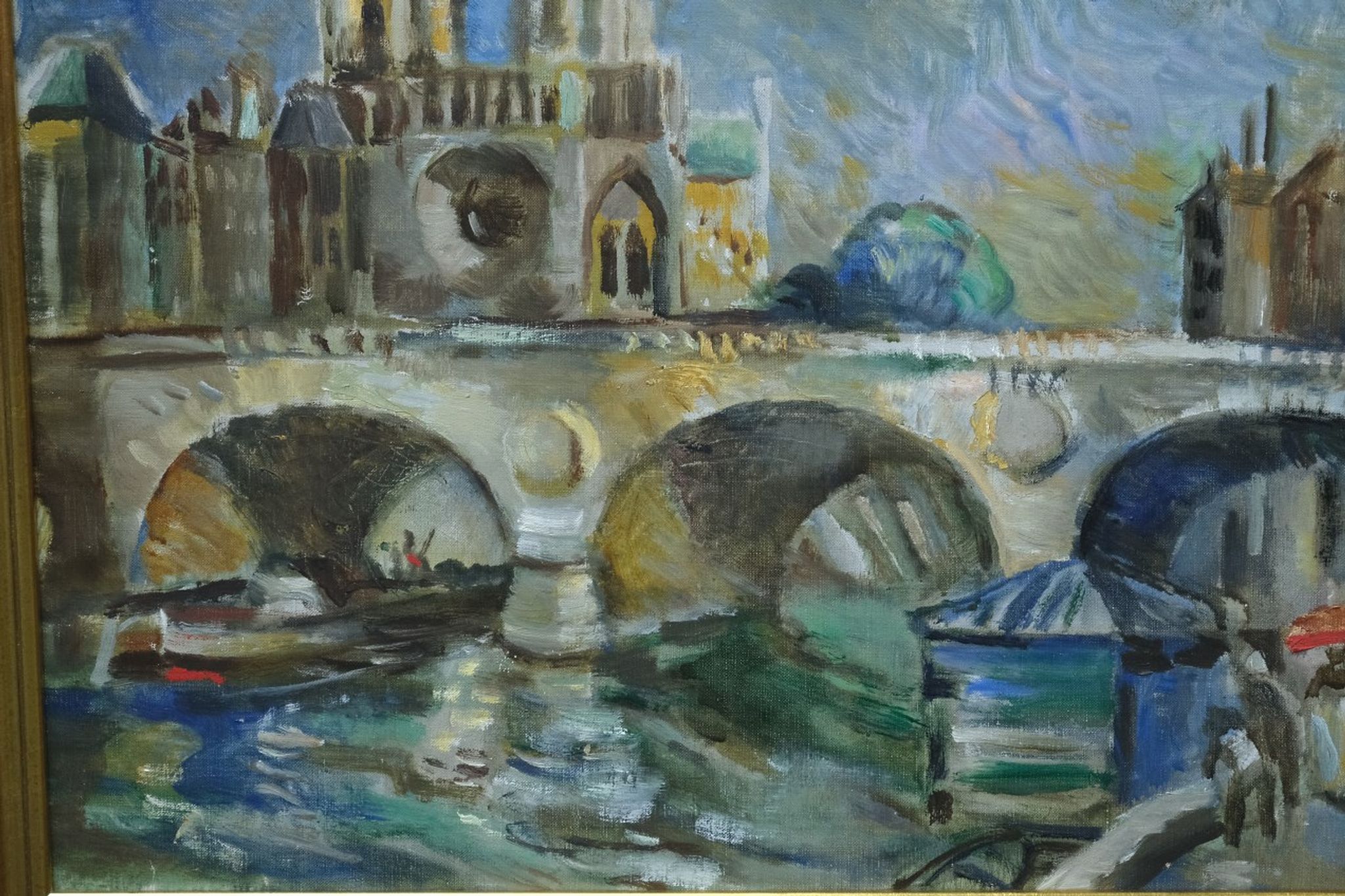 Jules Schyl (1893-1977), Swedish Modern Painting, 1960s, Oil on Canvas, Framed