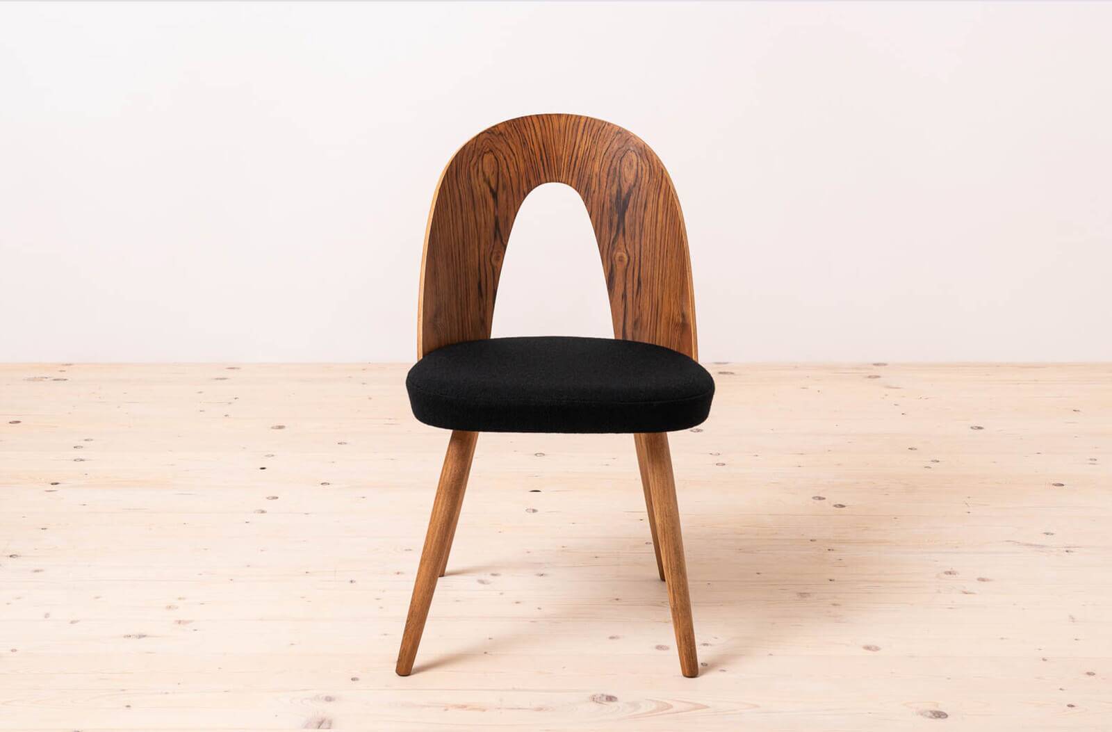 Set of 4 Mid Century Dining Chairs by A.Šuman, Reupholstered in KVADRAT