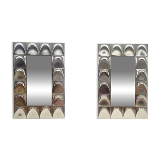 Pair of architectural mirrors by all in all studio