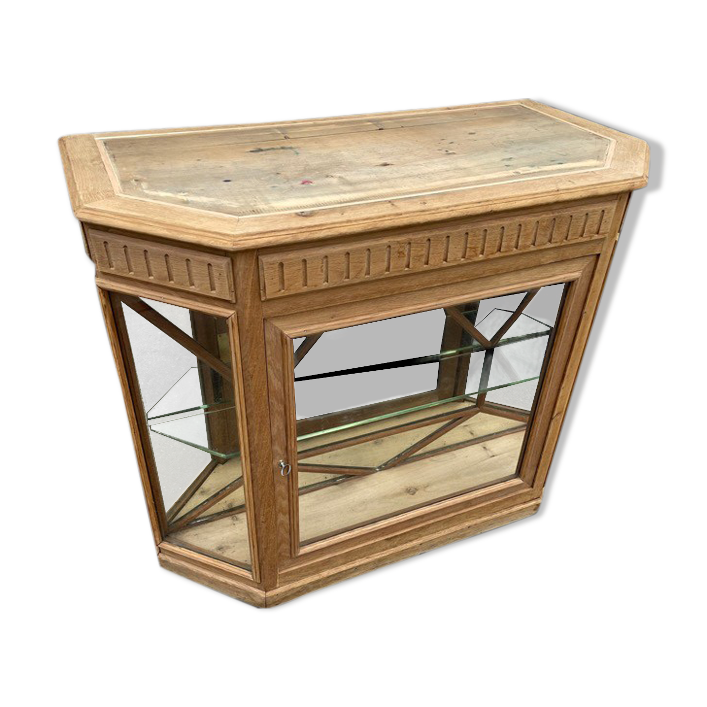 Banque de magasin en chêne Art-Deco