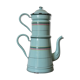 Pretty enamelled filter coffee maker