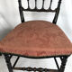 Pair of blackened wooden chairs Napoleon III era