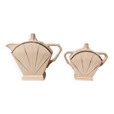 St Amand Art Deco teapot and sugar bowl set
