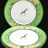 4 Hermès Africa dinner plates