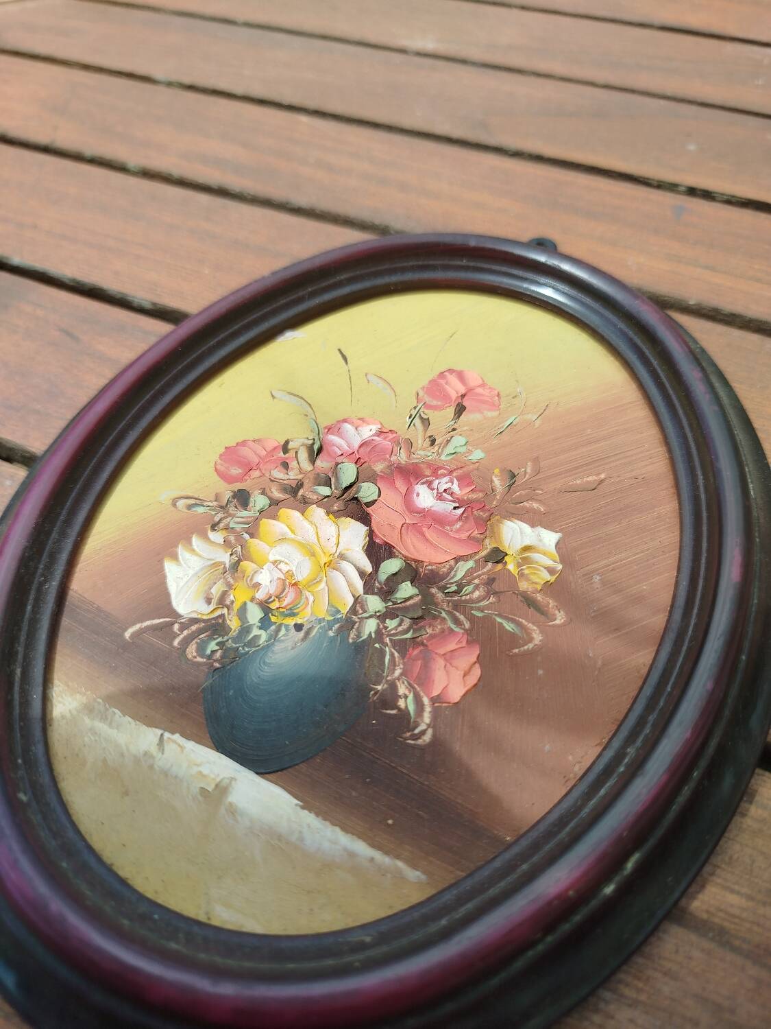 Pair of flower paintings