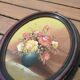 Paire de tableaux fleurs