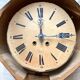 Horloge ancienne œil de bœuf bois et nacre