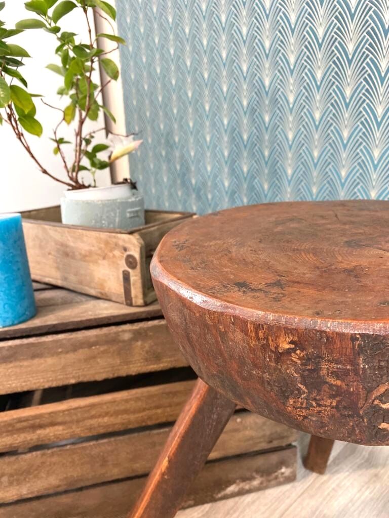 Brutalist tripod stool