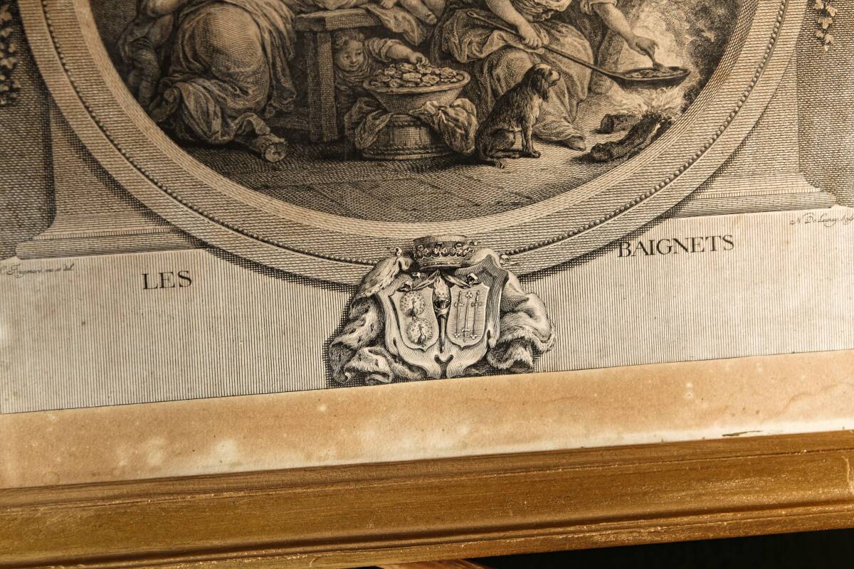 Pair of 18th century engravings, Nicolas Delaunay