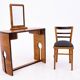 Art deco dressing table + chair set, Poland, Art Deco, ca. 1940.