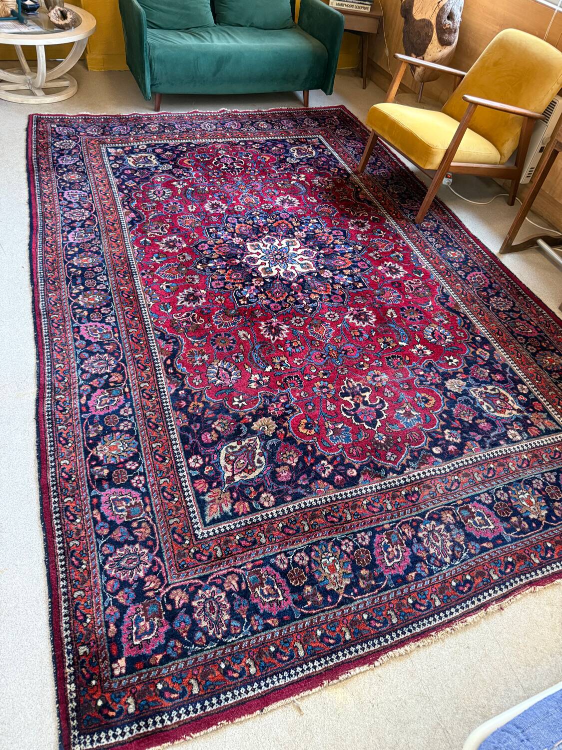 Large vintage Persian rug