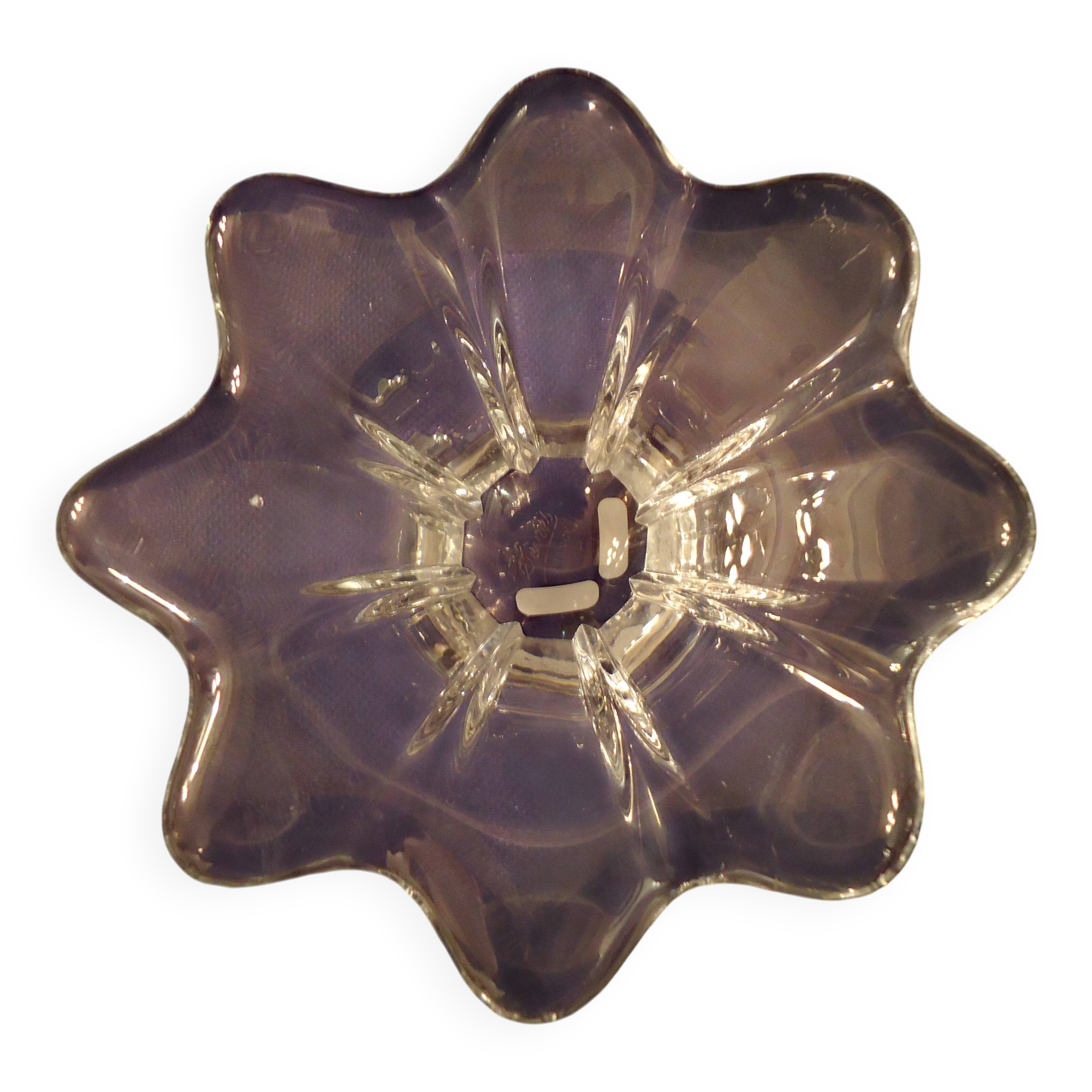 Flower-shaped catchall, Sèvres crystal