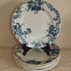 7 flat plates in Terre de Fer St Amand model Boule de Neige