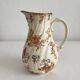 Polychrome ironstone milk jug "Louis XV" U&C Sarreguemines