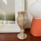 Vase ancien en onyx beige